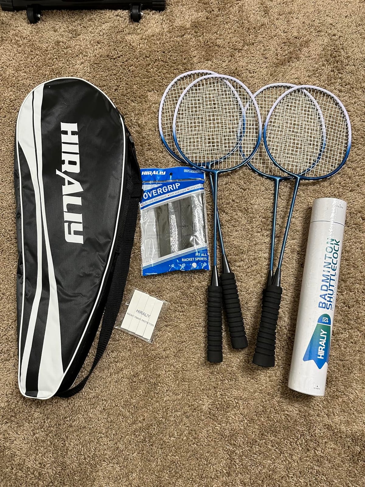 HIRALIY Badminton Rackets Includ 2/4 Rackets, 6/12 Birdies, 1 Carrying Bag customer photo 2