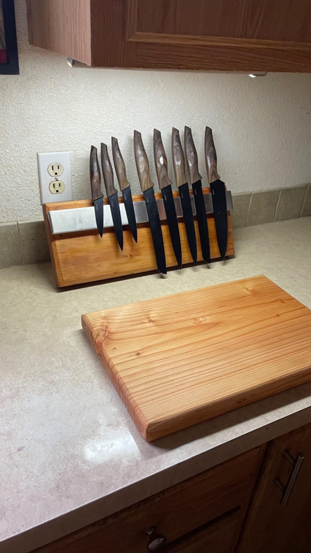 GORILLA GRIP 304 Stainless Steel Magnetic Knife Holder Strip, 10 Inch customer photo 2