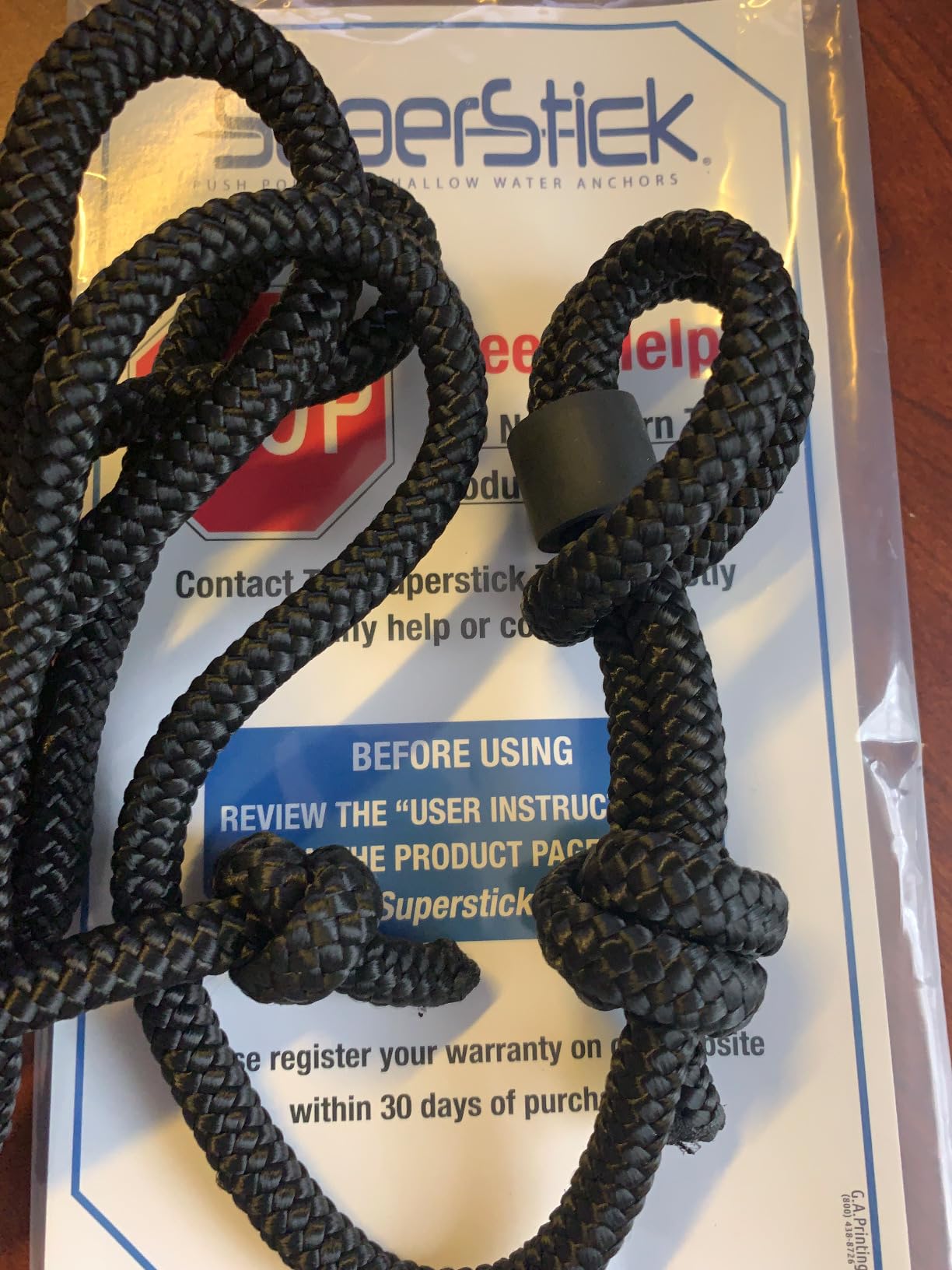 Shallow Water Anchor Pin, 3/4“ x 8', Black customer photo 1