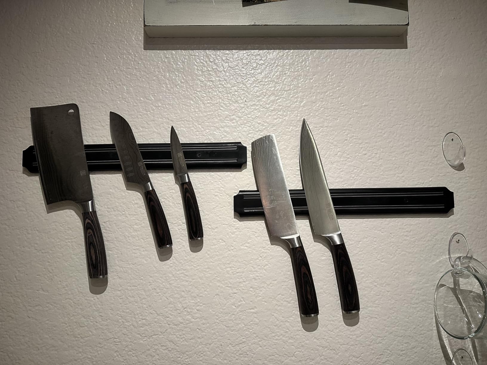 Magnetic Knife Strips(15 Inch X Set Of 2) Magnetic Knife Storage Strip, Knife Holder, Knife Rack, Knife Strip, Kitchen Utensil Holder, Tool Holder, Multipurpose Magnetic Knife Rack customer photo 1