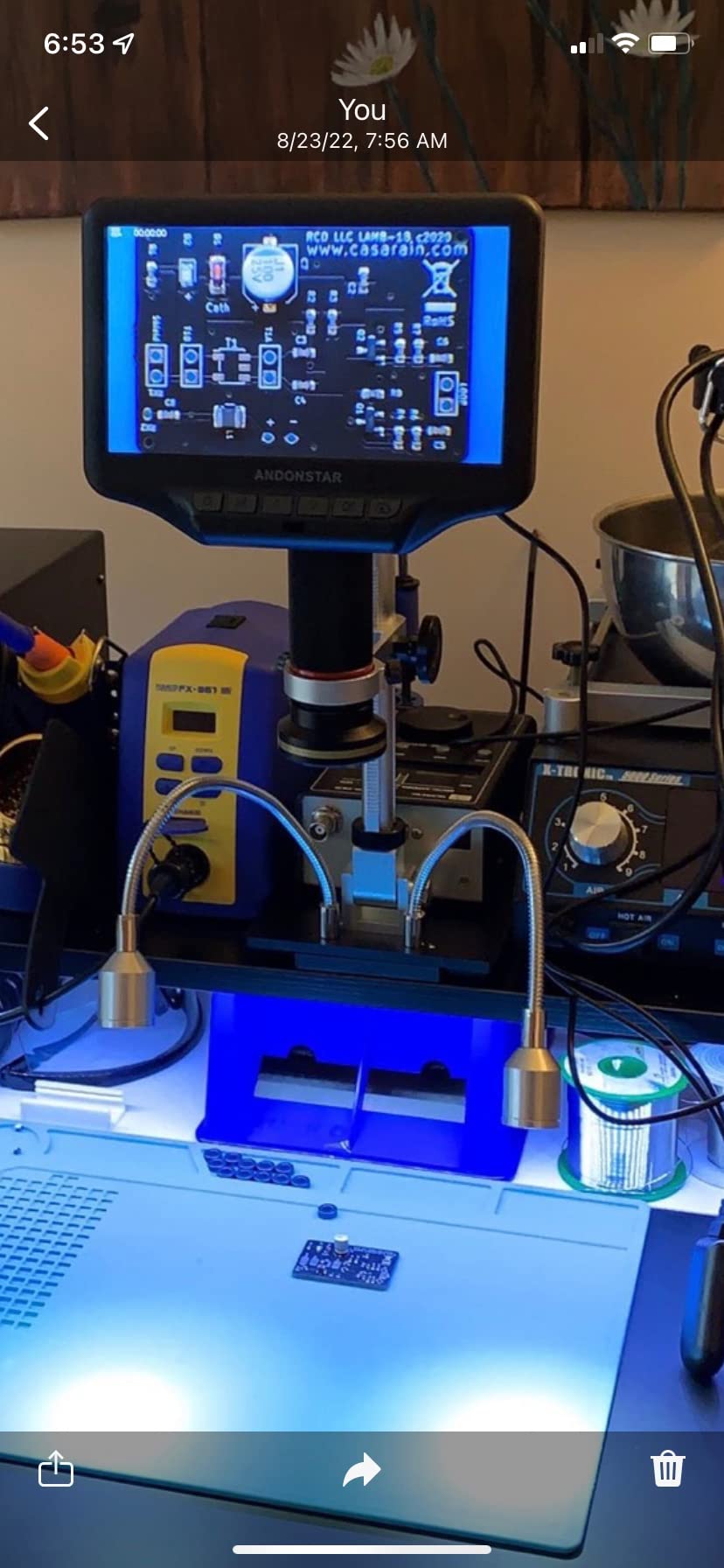 Andonstar AD407 Pro 3D HDMI Soldering Digital Microscope customer photo 2