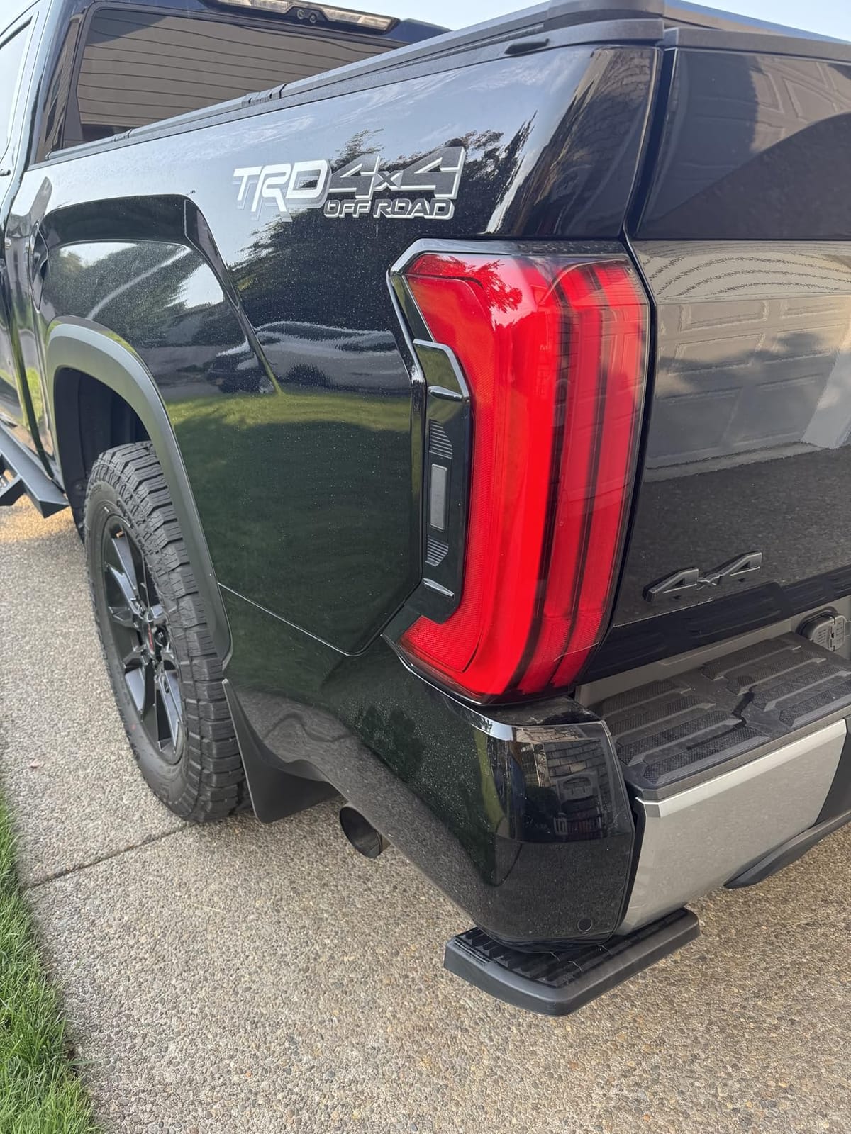 ASOPARTS Rear Bed Step Tailgate Bedstep for Toyota Tundra 2022-2026 Folding Truck Step Retractable No-Drill Bumper Tailgate Step Replace # PTS30-34000 PT392-34240 customer photo 1