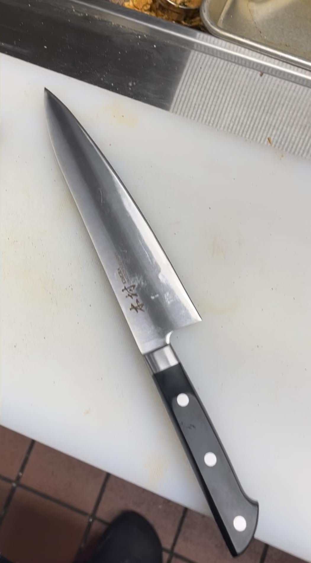 Kimura® Professional Honing Steel, 10 inch Honing Rod, Carbon Steel Knife Sharpener, Magnetized Steel, Ergonomic & Balanced Polypropylene Handle, Ideal for All Chef Knives, Japanese Gift Box customer photo 2
