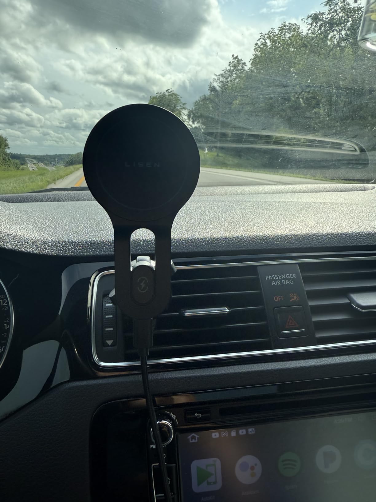 LISEN for Qi2.2 25W MagSafe Car Mount Charger for iPhone 18 Pro Max, Car Vent Magnetic Car Charger Stable Qi2 Wireless Charging Car Charger Mount Holder,Car Mount,Car Vent Mount for iPhone 18 17 16 customer photo 2