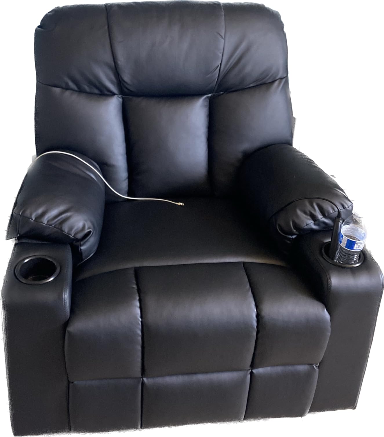 Bonzy Home Power Lift Recliner Chair with Heat and Massage, Faux Leather customer photo 2