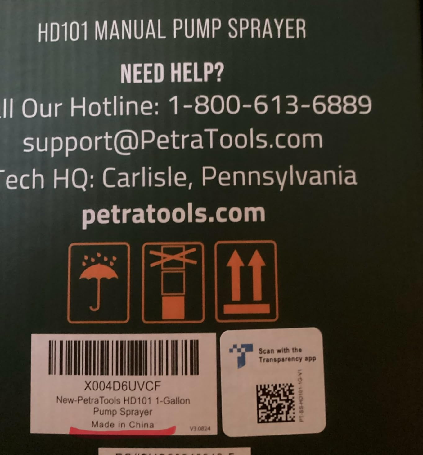 PetraTools HD101 Garden Pump Sprayer, 52-in Long Hose & 2 Nozzles, 1 Gallon customer photo 1