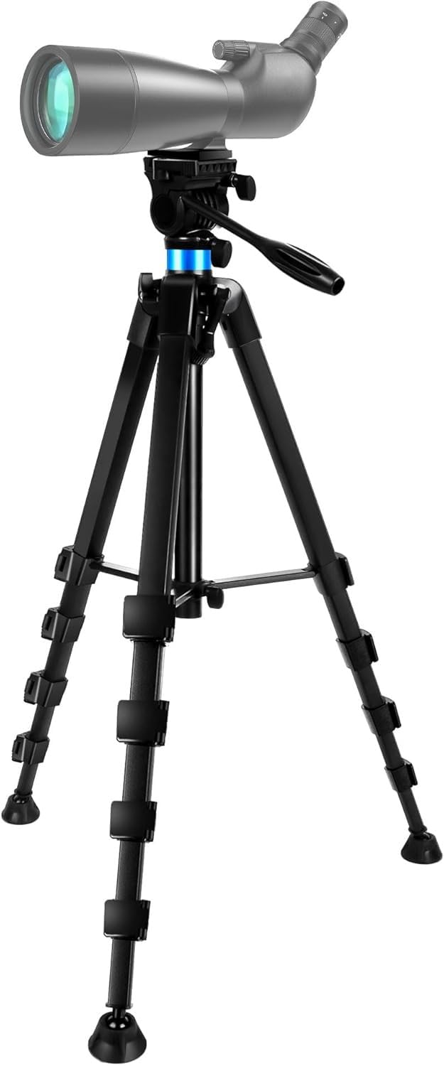 72.4” Spotting Scope and Binoculars Tripod w/Adapter & Hunting Rest V Yoke customer photo 1