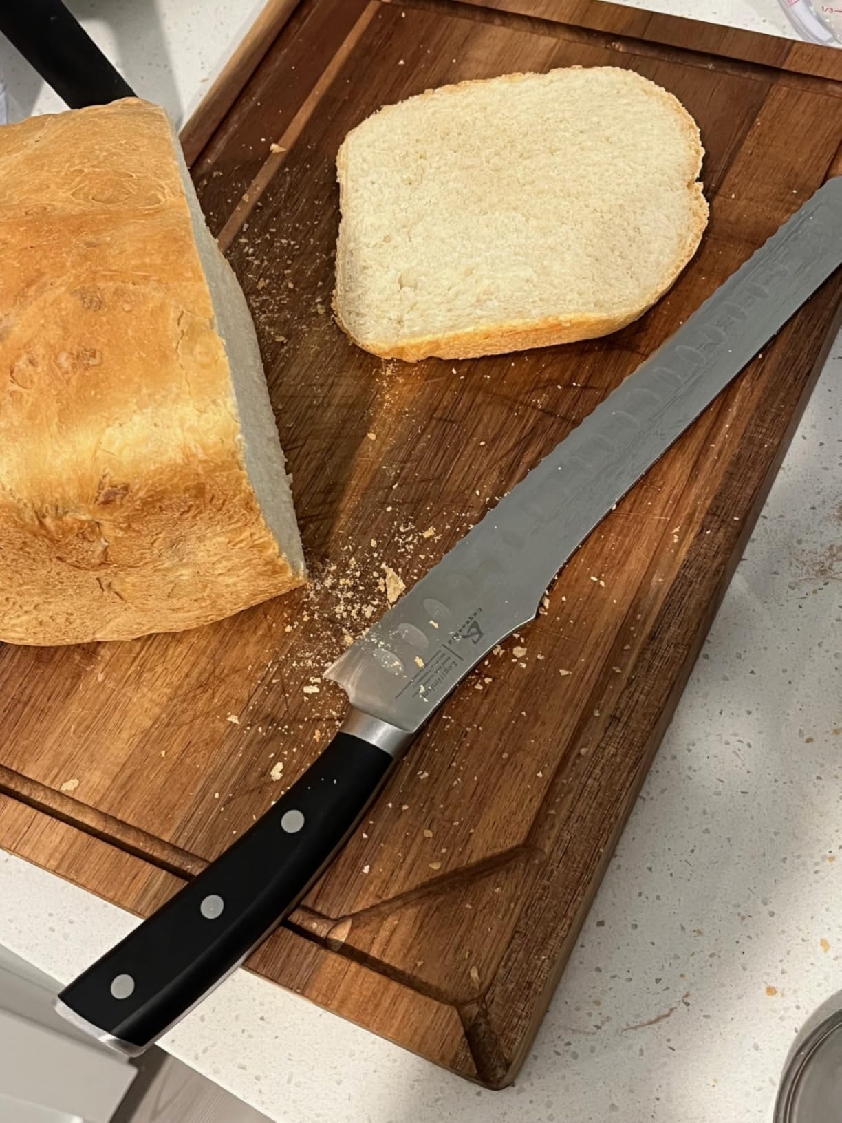 CoquusAid Resharpenable Bread Knife for Homemade Bread, 10.6'' Bread Slicer customer photo 1