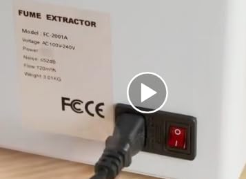 FumeClear FC-2001A Solder Fume Extractor, 2-in-1 H13 HEPA Activated Carbon customer photo 1