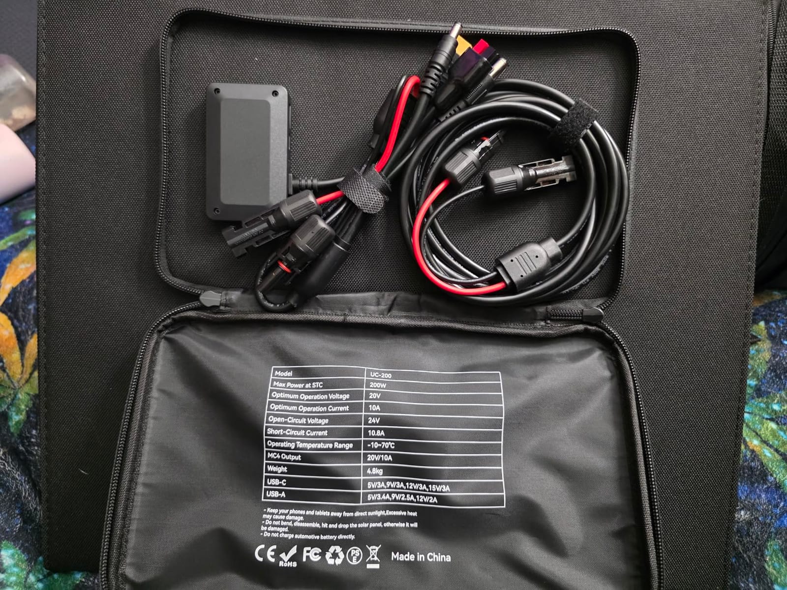 Ecosonique 200W Portable Foldable Solar Panel MC4 Output for Power Station customer photo 2