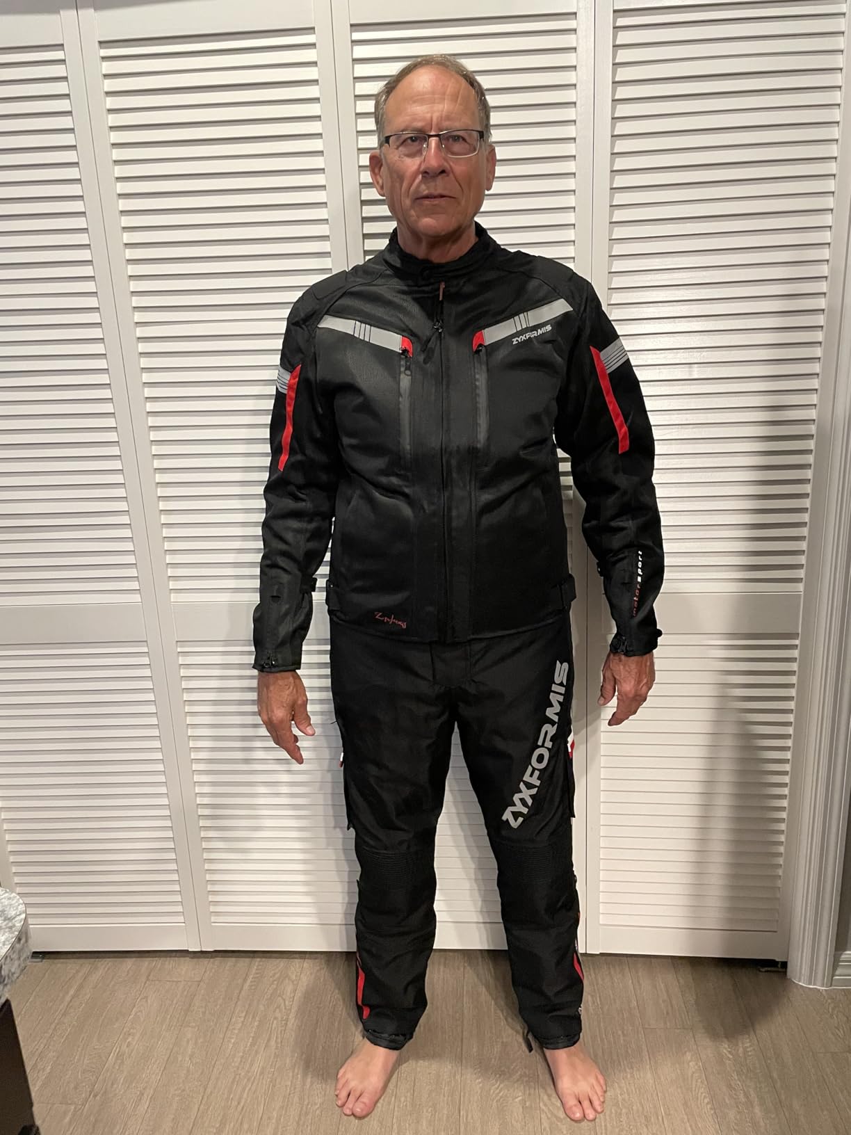 Summer Motorcycle Riding Jacket for Men with CE Armor customer photo 2