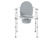 Dr. Dunley 3-in-1 Bedside Commode Chair with Elongated Seat – Steel Folding Frame, 7.5 QT Bucket, 350 lb Weight Capacity, Clip-On Toilet Seat, Bathroom Safety Aid for Seniors, Tool-Free Assembly customer photo 1