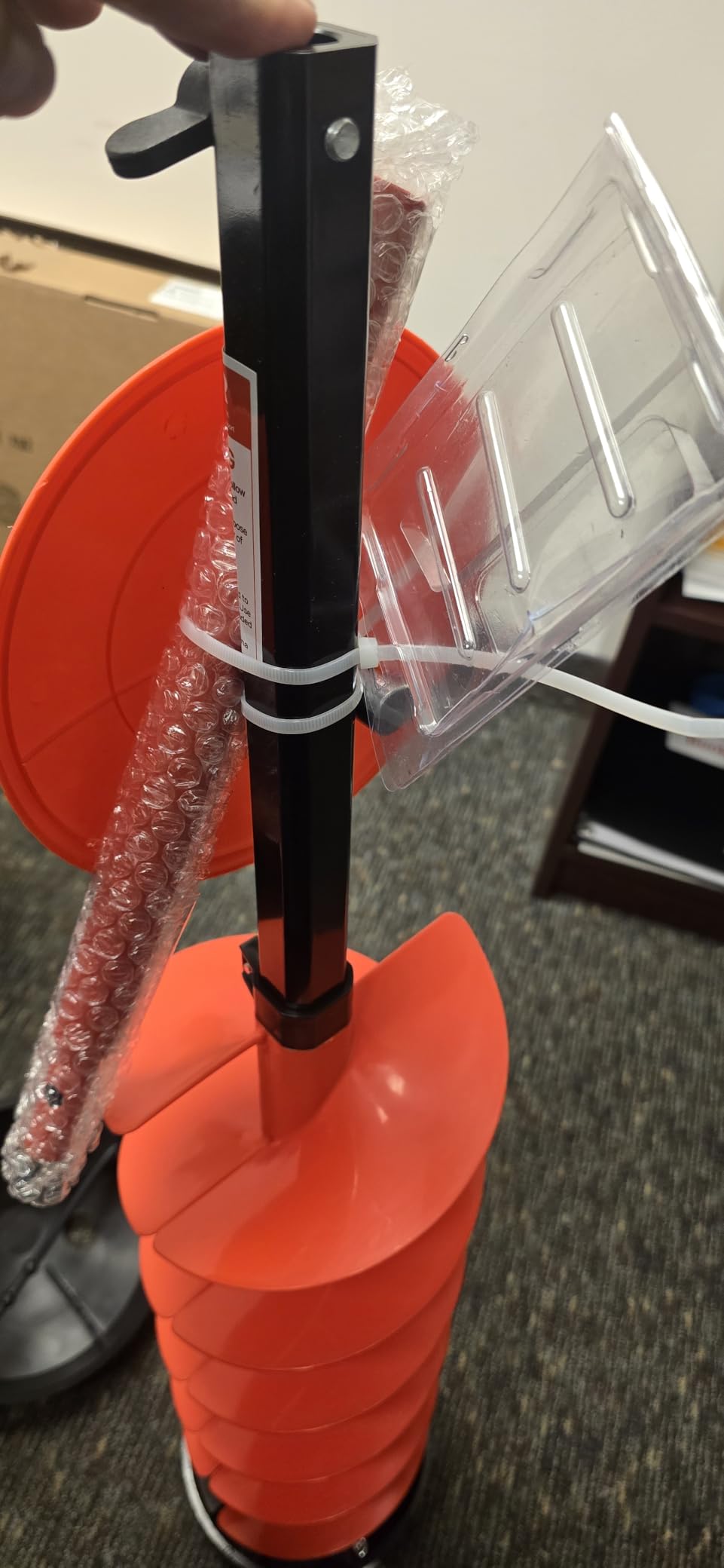 VEVOR Ice Auger Drill Bit, 8in Diameter 41in Length, Cordless Nylon Ice Fishing Augers with Extra 13.4in Extension Rod, Drill Adapter, Top Plate and Blade Guard customer photo 1
