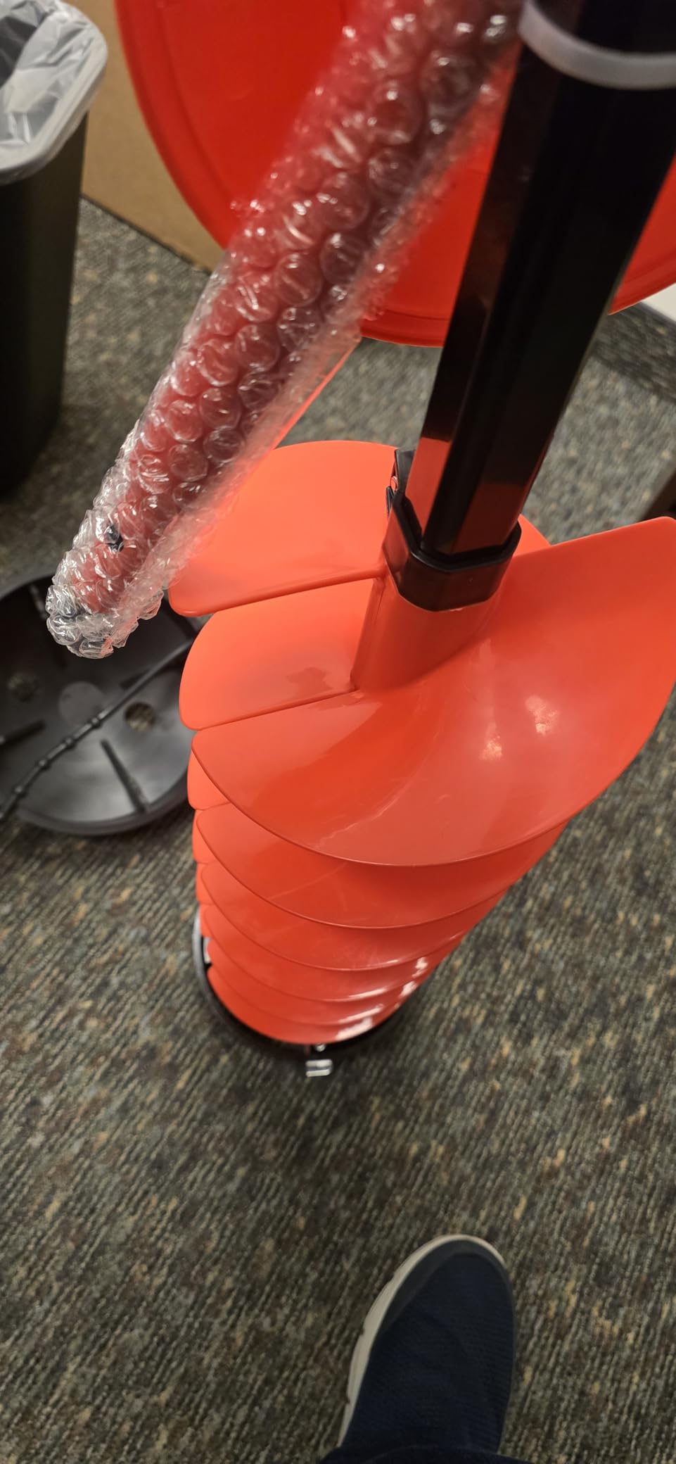 VEVOR Ice Auger Drill Bit, 8in Diameter 41in Length, Cordless Nylon Ice Fishing Augers with Extra 13.4in Extension Rod, Drill Adapter, Top Plate and Blade Guard customer photo 2