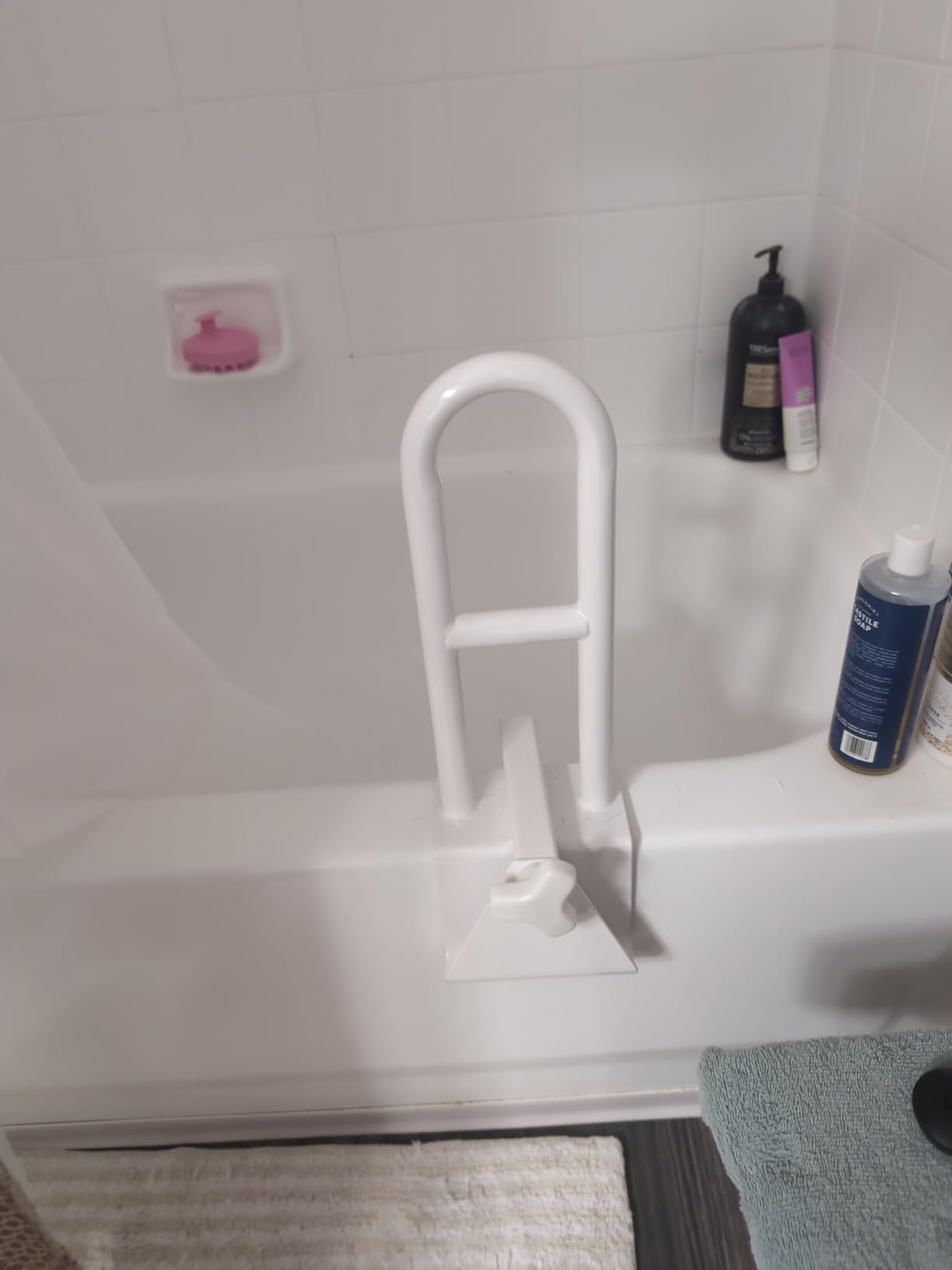 Adjustable Bathtub Handle, Bathtub Safety Rail, customer photo 2