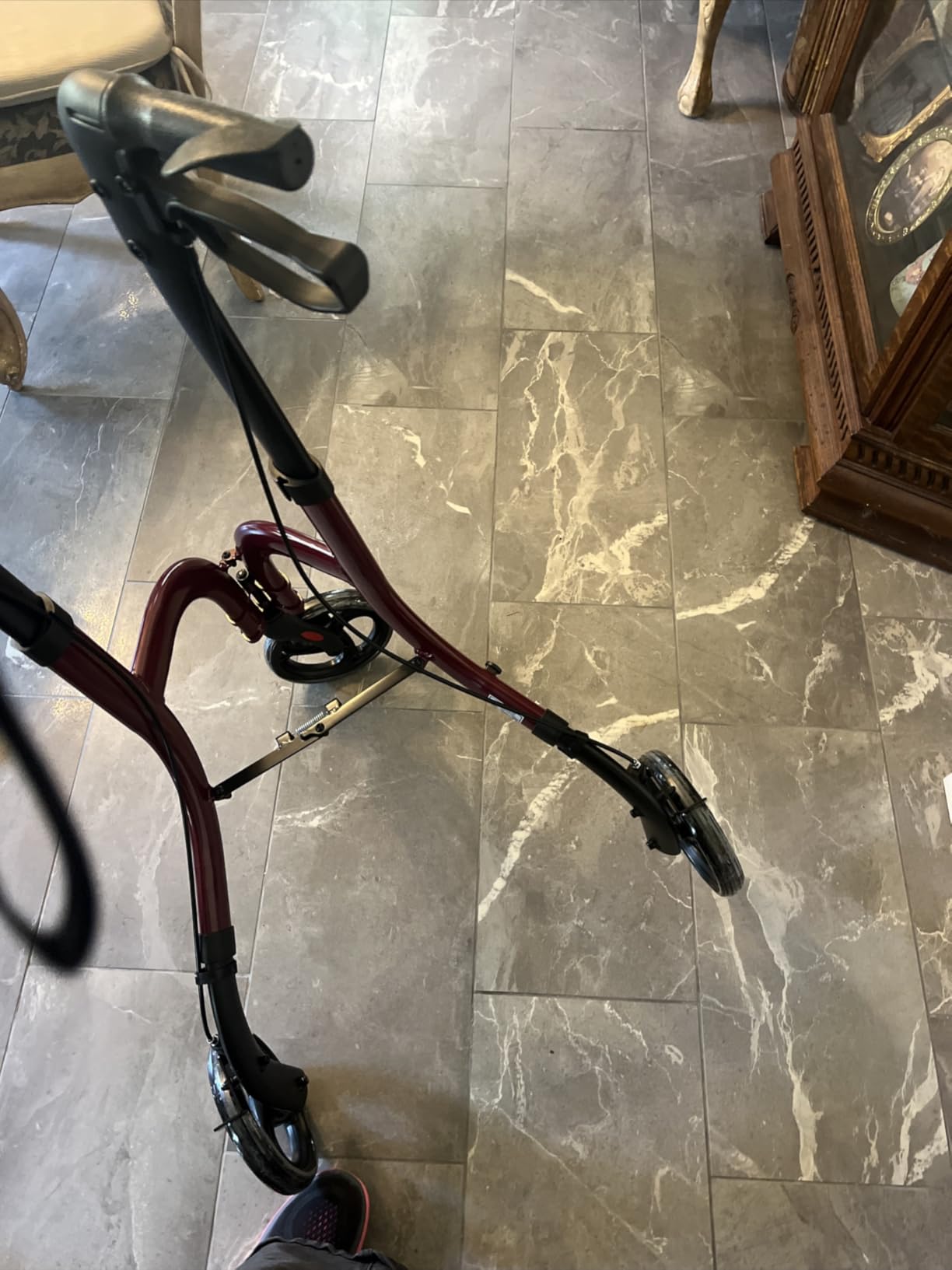 HOMLAND Foldable 3 Wheel Walkers for Seniors, Lightweight 10.4 lb customer photo 2