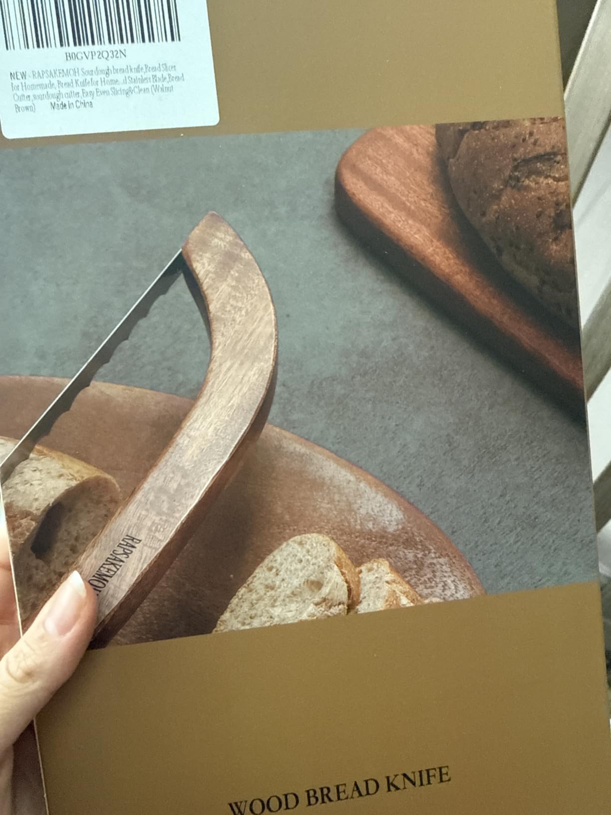 RAPSAKEMOH Sourdough bread knife,Bread Slicer for Homemade,Even Slicing customer photo 2