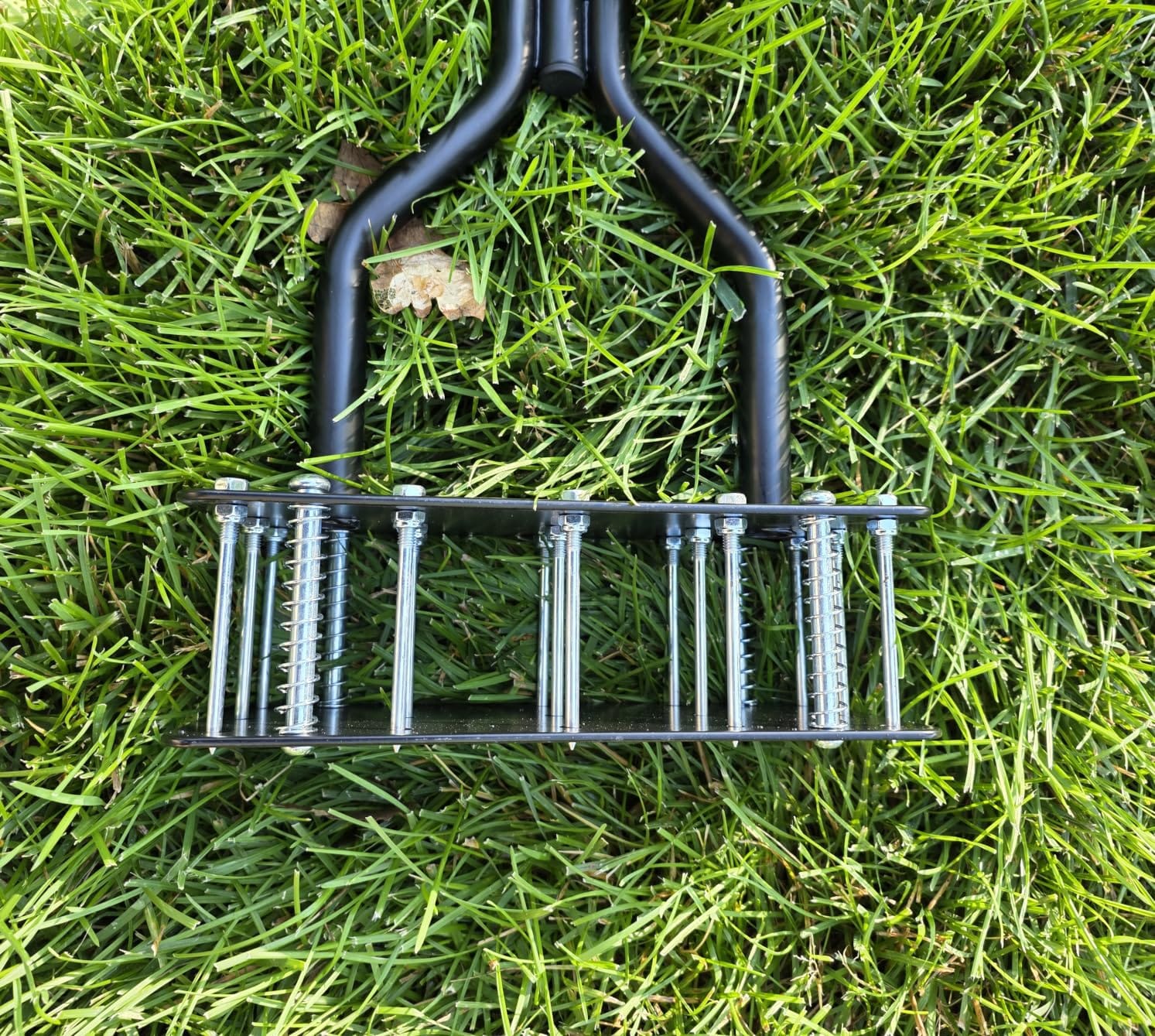 Lawn Aerator Tools, 3 Height Manual Yard Aerator with Self-Cleaning Design customer photo 2