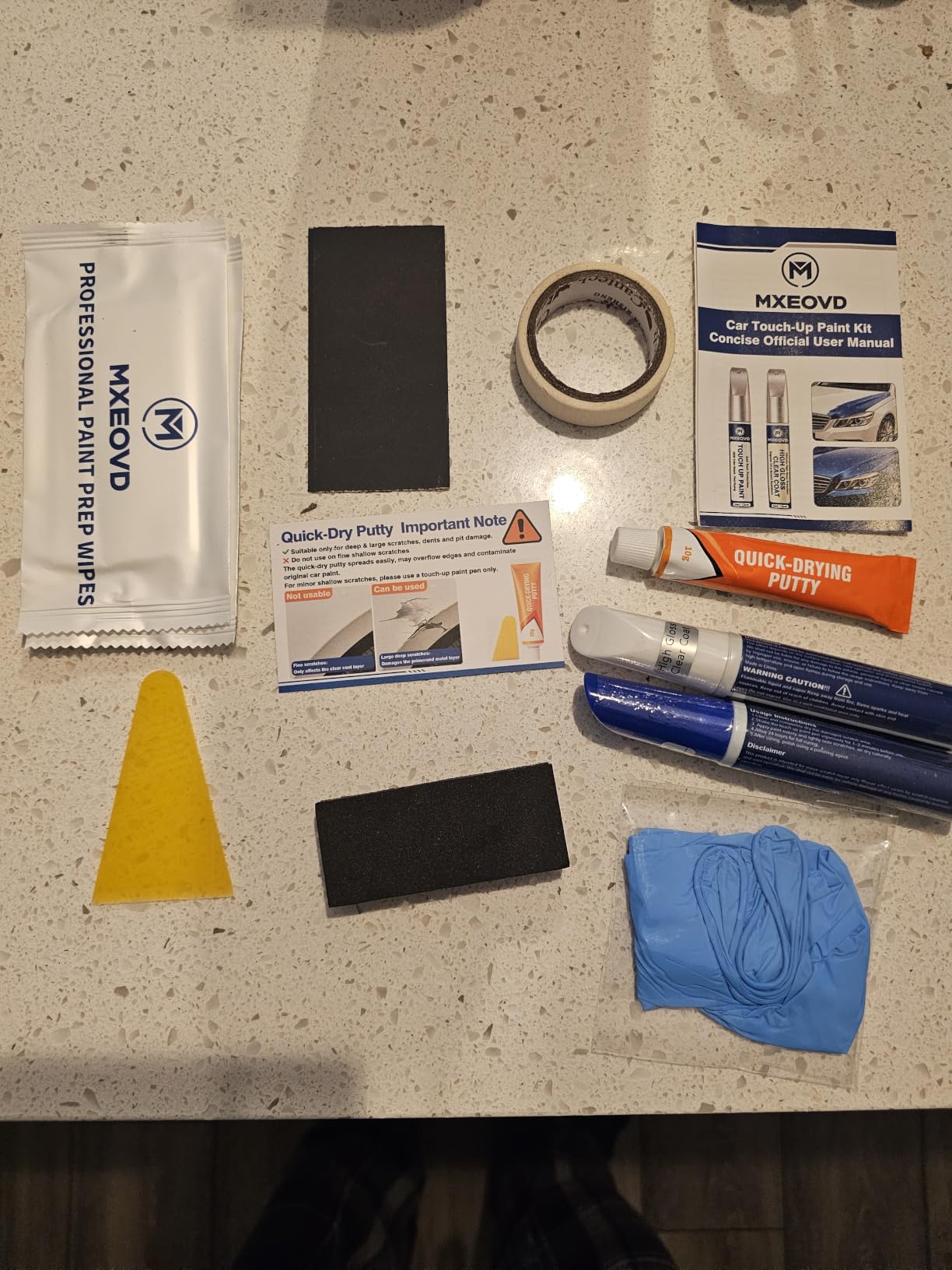 Gunmetal Gray for Car Touch Up Paint Kit, All-in-One Car Paint Scratch Repair Kit with Fast Dry Putty and Glossy Clear Coat,Easy At-Home Car Scratch Restoration customer photo 2