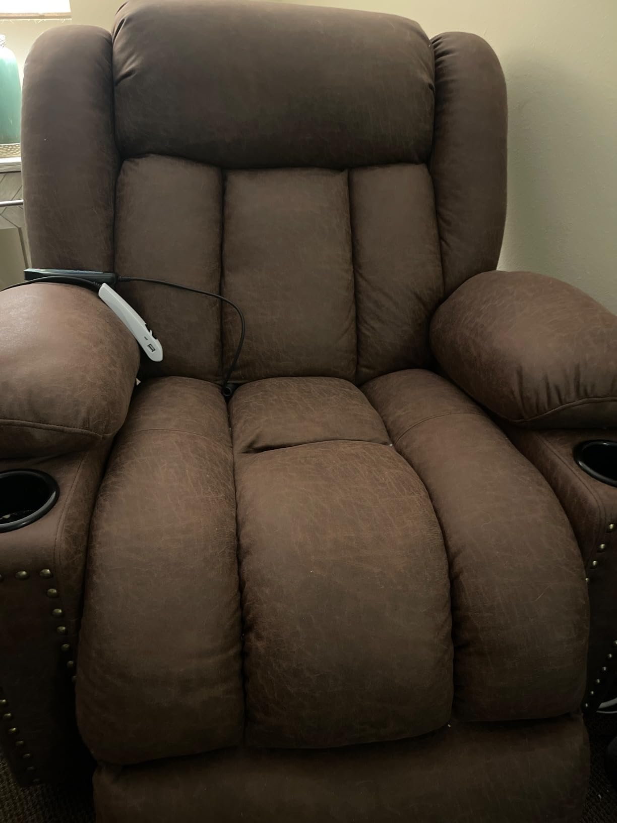 Triple Motor Large Power Lift Recliner Chair for Elderly with Heat and Massage, Lay Flat Lift Chairs for Seniors Infinite Position, Extended Footrest,USB&Type-C Ports, Cup Holder customer photo 1
