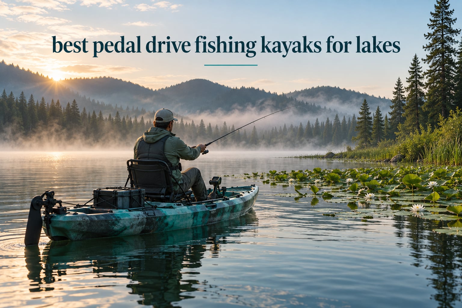 best pedal drive fishing kayaks for lakes