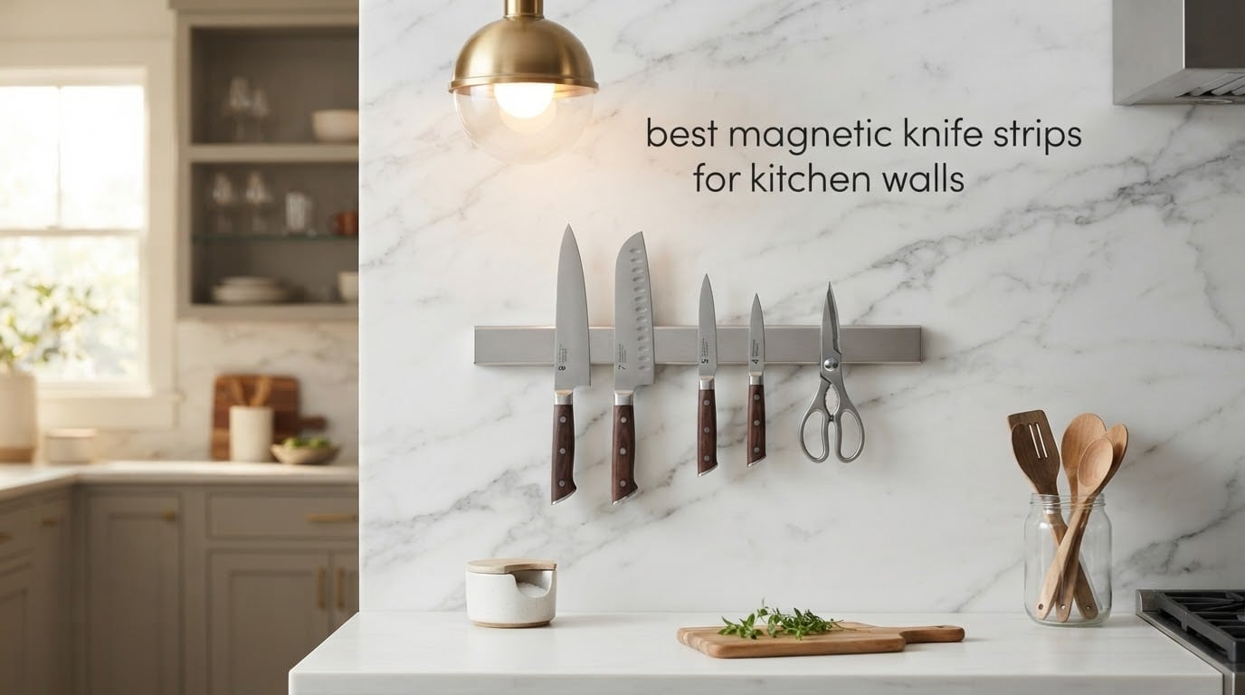 best magnetic knife strips for kitchen walls