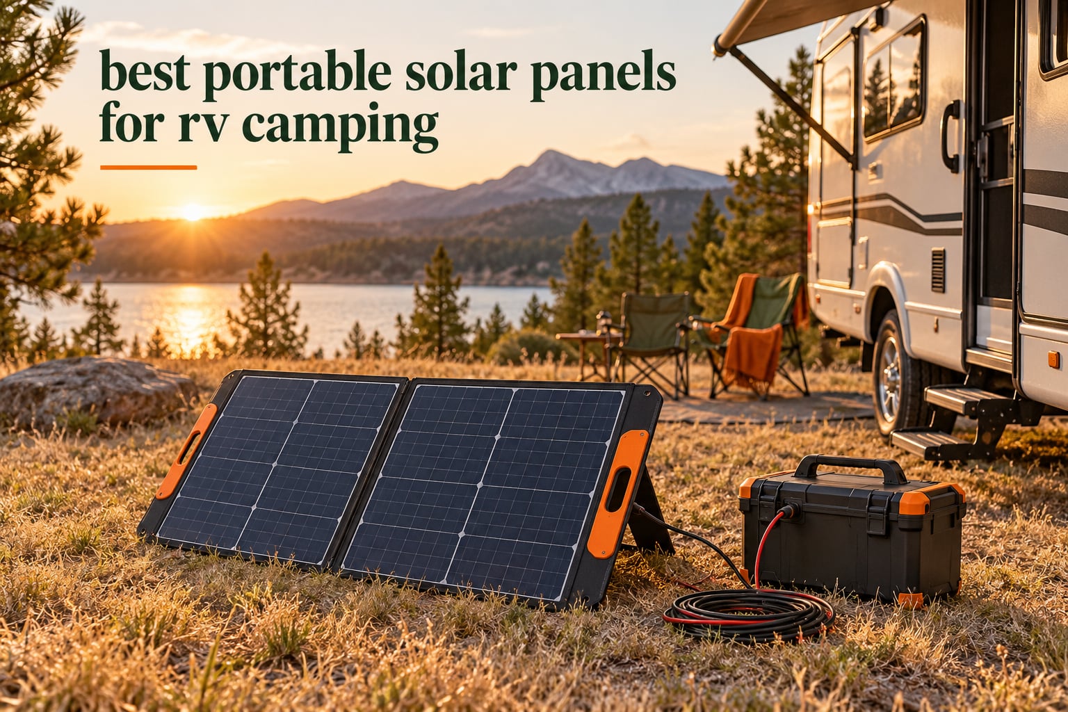 best portable solar panels for rv camping