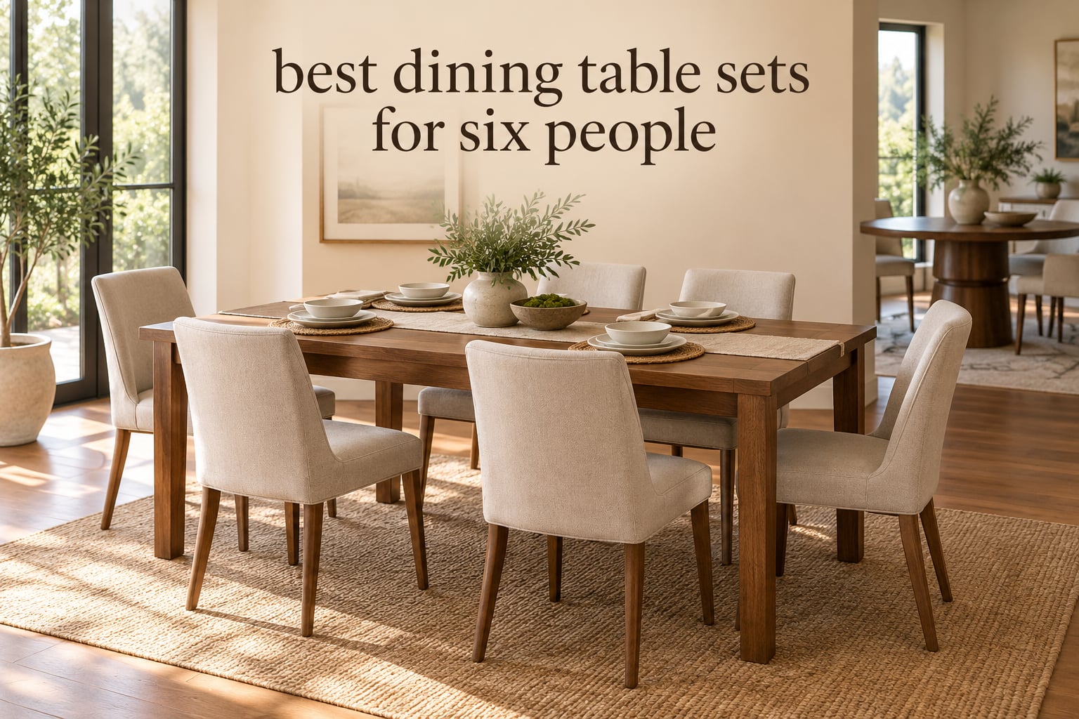 best dining table sets for six people