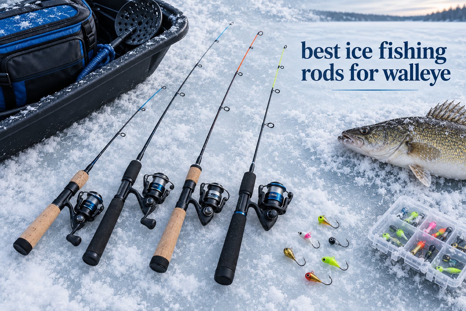 best ice fishing rods for walleye