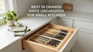 best in drawer knife organizers for small kitchens