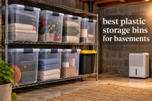 best plastic storage bins for basements