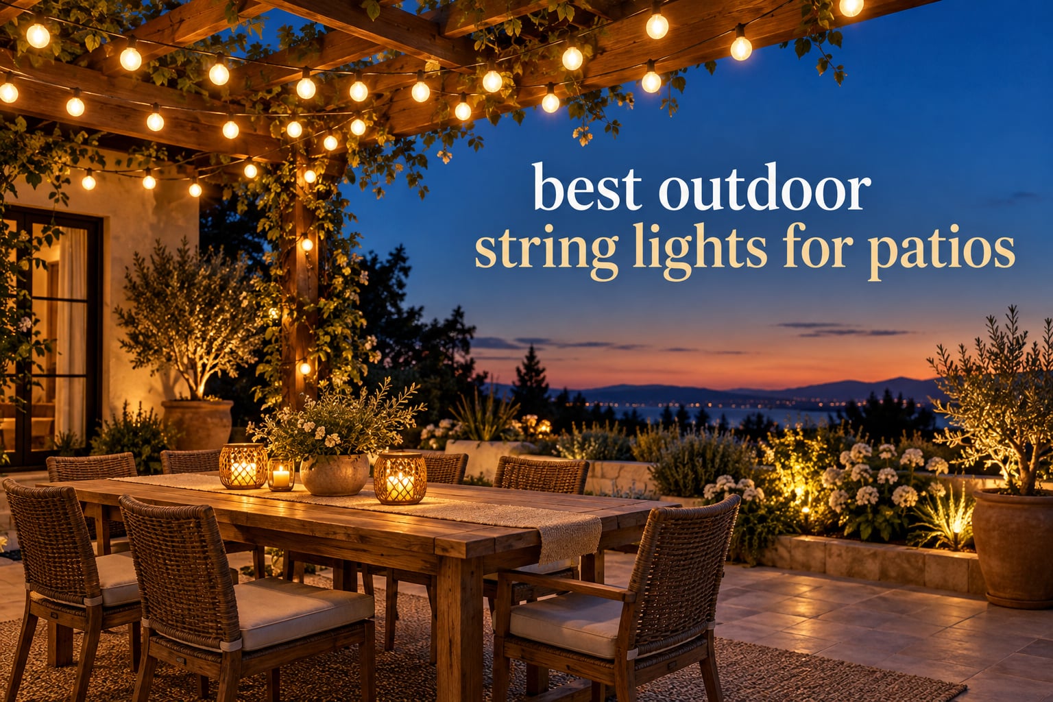 best outdoor string lights for patios